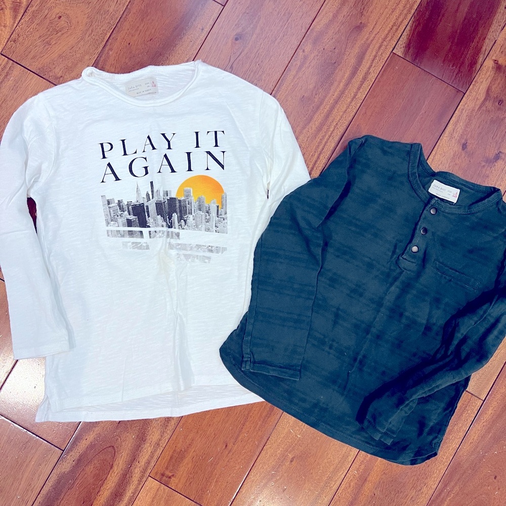 Zara Boys long sleeved t-shirts